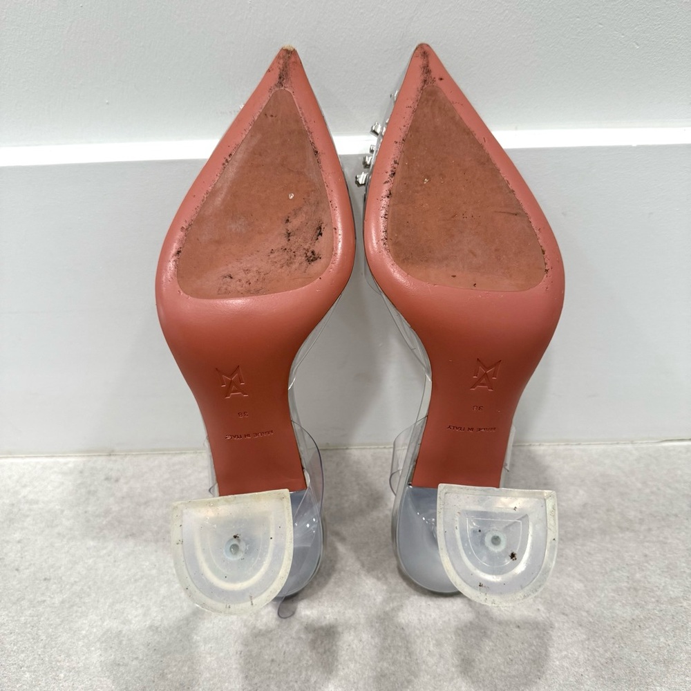 AMINA MUADDI Begum Glass sling heels - Picture 7 of 7